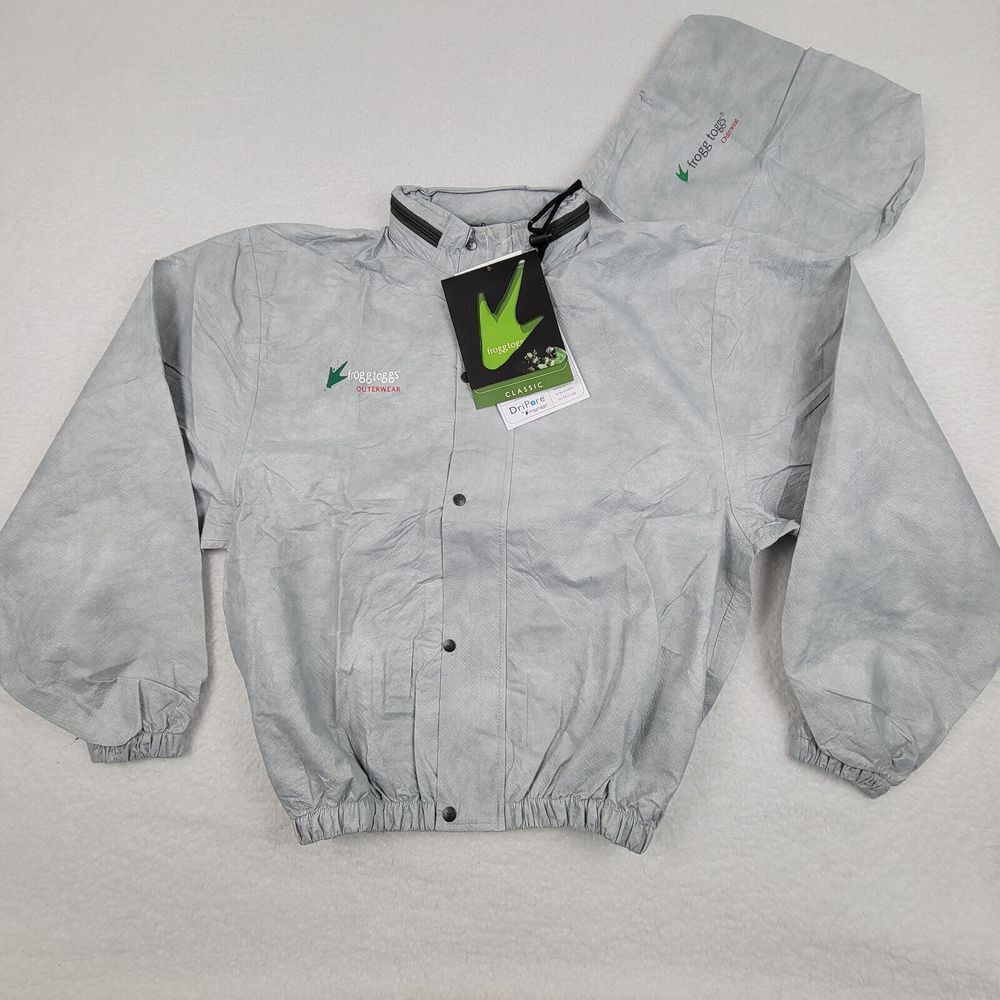 Frogg Toggs Pro Action Rain Jacket Only Mens Small S Gray PA102-07 Polypropylene